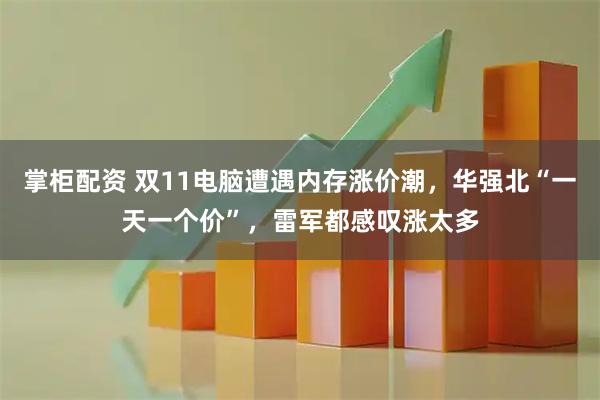 掌柜配资 双11电脑遭遇内存涨价潮,华强北“一天一个价”,雷军都感叹涨太多